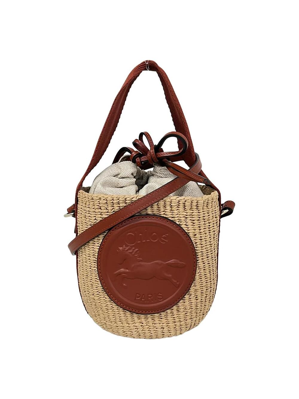 Chloe Horse Medal Small Basket Bag #363499C68B
